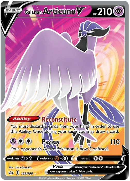 Galarian Articuno V (169/198) [Sword & Shield: Chilling Reign] - for just $4.45! 