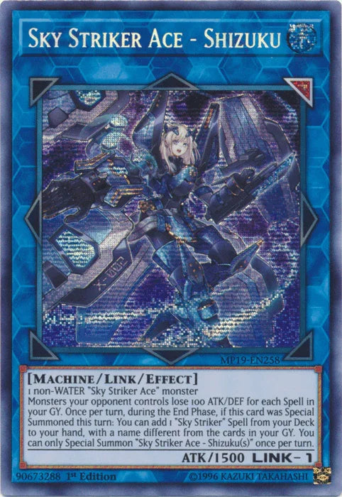 Sky Striker Ace - Shizuku [MP19-EN258] Prismatic Secret Rare - for just $0.35! 