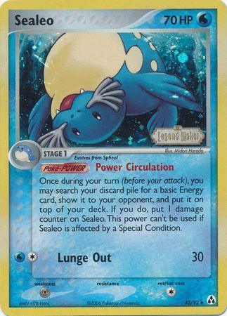 Sealeo (43/92) (Stamped) [EX: Legend Maker] - for just $11.55! 