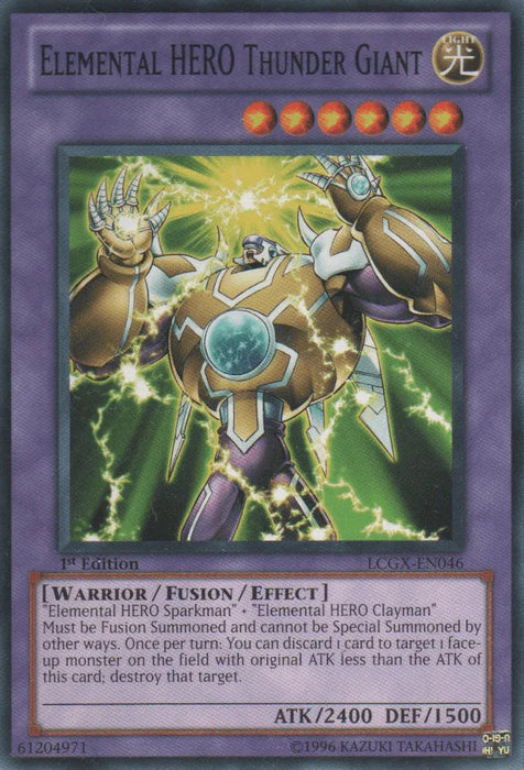 Elemental HERO Thunder Giant [LCGX-EN046] Common - for just $0.35! 