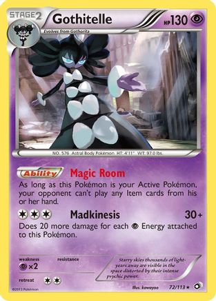 Gothitelle 072/113 - Legendary Treasures Reverse Holofoil - for just $0.50! 