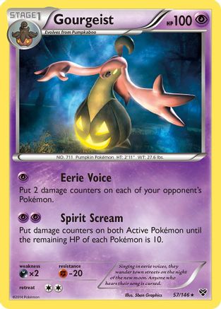 Gourgeist 057/146 - XY Base Set Holofoil - for just $0.95! 