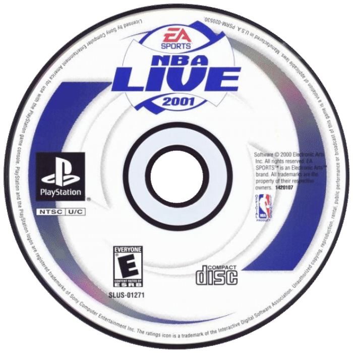 NBA Live 2001 – PlayStation 1 (PS1) - for just $0! 