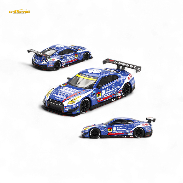 Mini-GT Nissan GT-R Nismo GT3 #56 "REALIZE MECHANIC CHALLENGE GT-R" 2023 SUPER GT SERIES #859 1:64 - for just $28.99! 