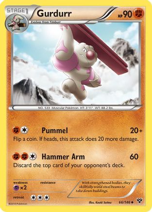 Gurdurr 066/146 - XY Base Set Reverse Holofoil - for just $0.23! 