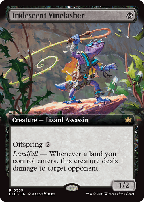 Iridescent Vinelasher (BLB-359) - Bloomburrow: (Extended Art) - for just $0.51! 