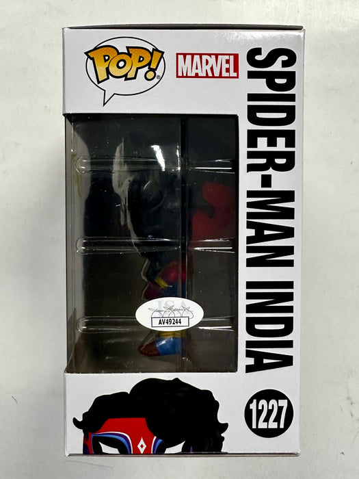 Karan Soni Signed (Deco) Spider-Man India Funko Pop! #1227 Across The Spider-Verse FYE Exclusive With JSA COA - for just $130! 