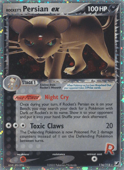 Rocket's Persian ex (116/115) [EX: Unseen Forces] - for just $80! 
