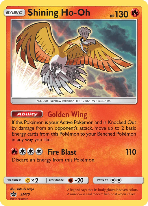 Shining Ho-Oh (SM70) [Sun & Moon: Black Star Promos] - for just $11.60! 