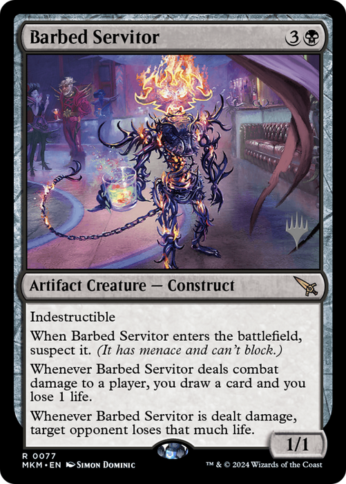Barbed Servitor (PPMKM-077) - Murders at Karlov Manor Promos - for just $0.12! 