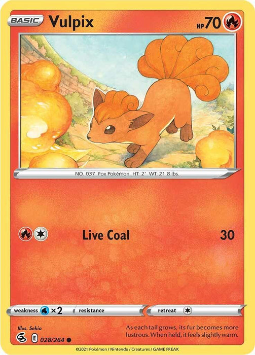Vulpix (028/264) [Sword & Shield: Fusion Strike] - for just $0.10! 