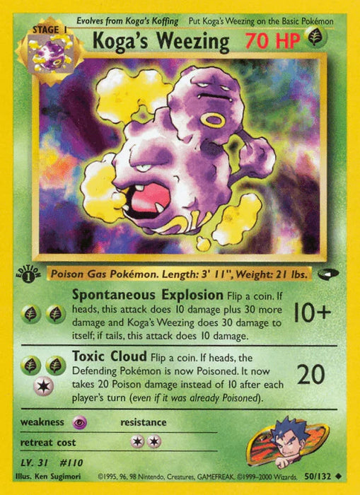 Koga's Weezing (50/132) [Gym Challenge 1st Edition] - for just $1! 