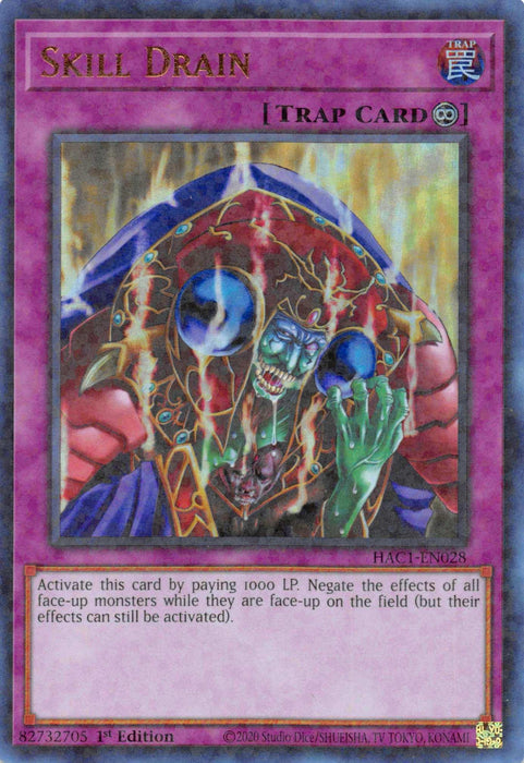 Skill Drain (Duel Terminal) [HAC1-EN028] Parallel Rare - for just $0.20! 