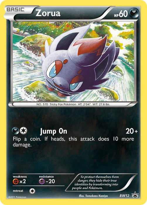 Zorua (BW12) [Black & White: Black Star Promos] - for just $27.50! 