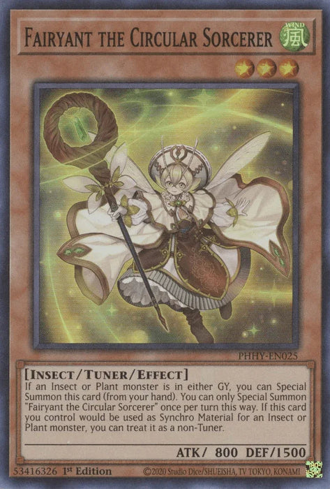 Fairyant the Circular Sorcerer [PHHY-EN025] Super Rare - for just $0.20! 