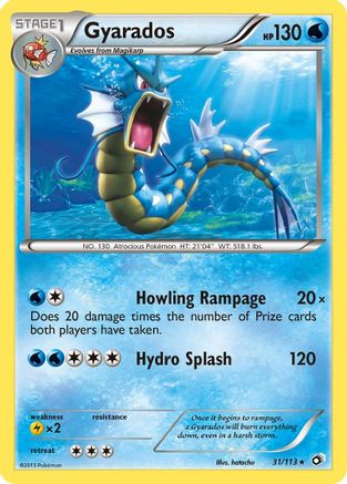 Gyarados 031/113 - Legendary Treasures Reverse Holofoil - for just $3.92! 