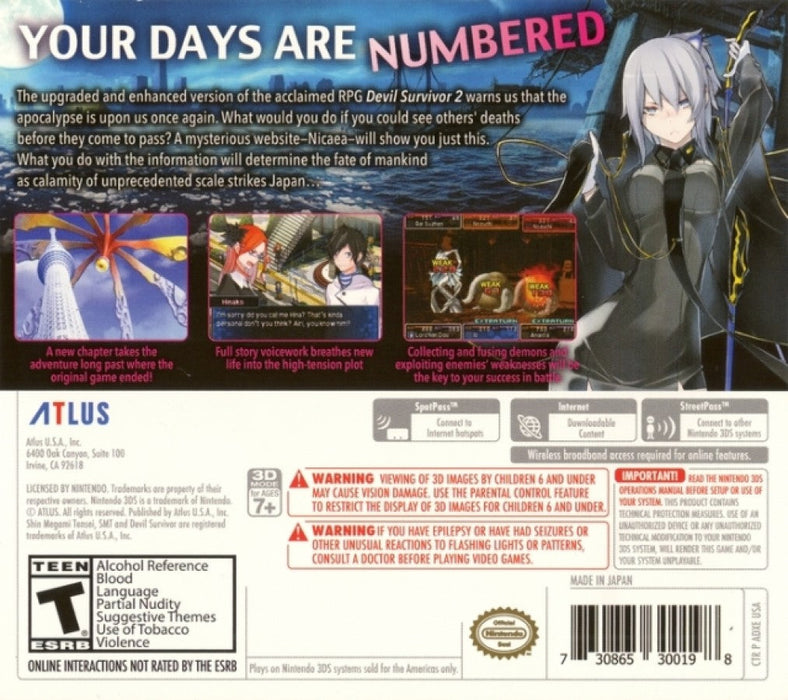 Shin Megami Tensei: Devil Survivor 2 - Record Breaker – Nintendo 3DS (3DS) - for just $45.99! 