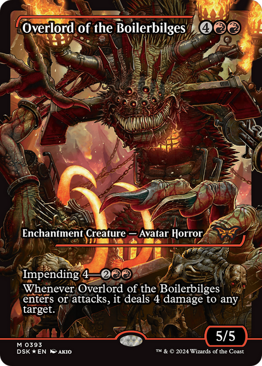 Overlord of the Boilerbilges (DSK-393) - Duskmourn: House of Horror: (Showcase) Foil - for just $4.67! 
