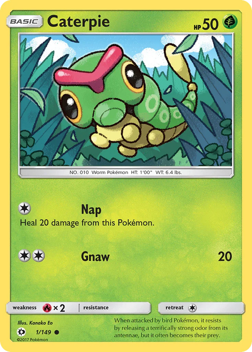 Caterpie (1/149) [Sun & Moon: Base Set] - for just $0.10! 