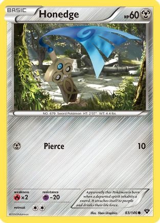 Honedge 083/146 - XY Base Set Reverse Holofoil - for just $0.32! 