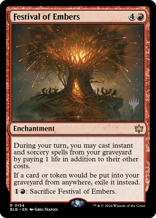 Festival of Embers (PPBLB-134) - Bloomburrow Promos - for just $0.13! 
