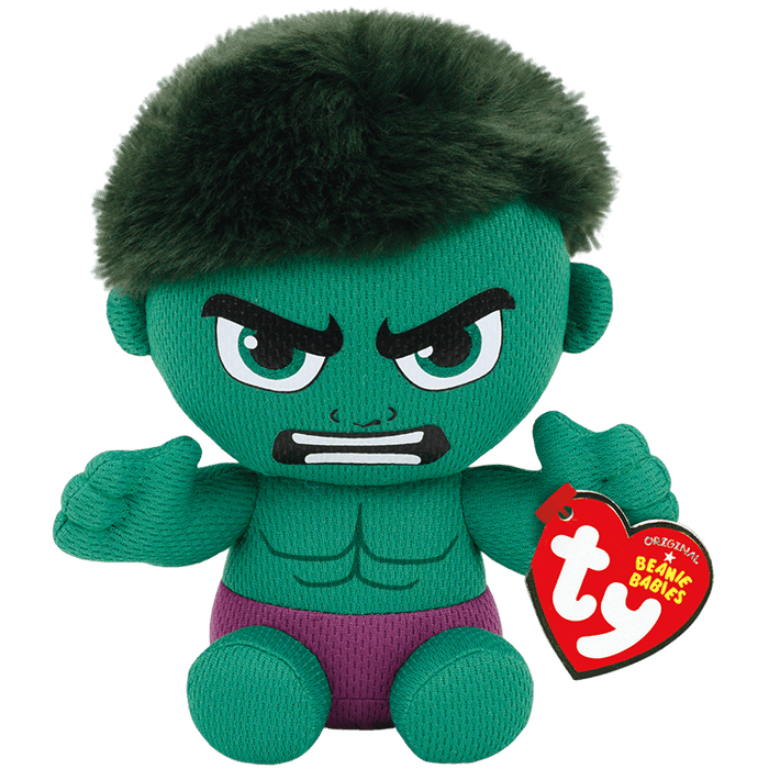 Ty Marvel Beanie Babies: Hulk (Small) - for just $6.99! 