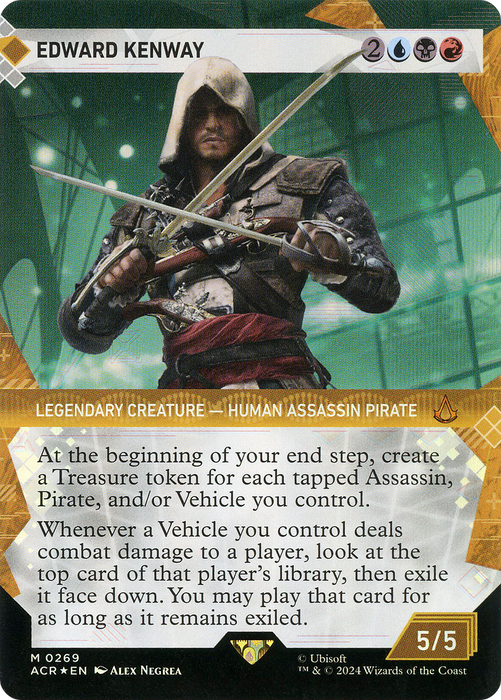 Edward Kenway (ACR-269) - Assassin's Creed: (Showcase) (Borderless) Foil - for just $14.50! 
