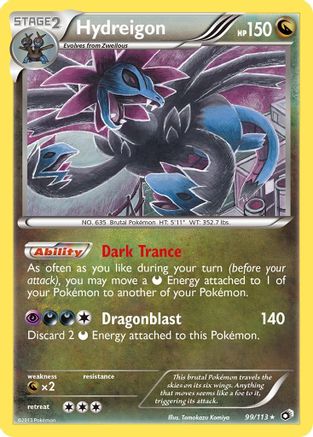 Hydreigon 099/113 - Legendary Treasures Reverse Holofoil - for just $1! 