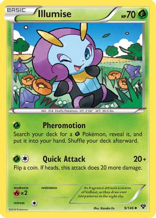 Illumise 009/146 - XY Base Set - for just $0.13! 