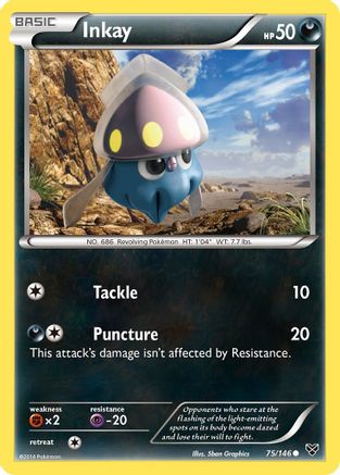 Inkay 075/146 - XY Base Set - for just $0.08! 
