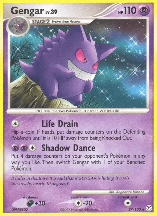 Gengar (27/130) [Diamond & Pearl: Base Set] - for just $28.30! 