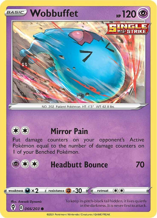 Wobbuffet (066/203) [Sword & Shield: Evolving Skies] - for just $0.10! 