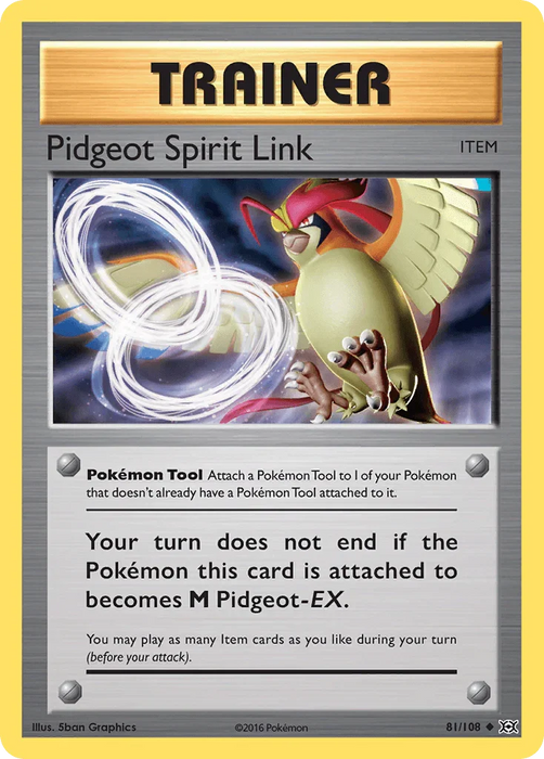 Pidgeot Spirit Link (81/108) [XY: Evolutions] - for just $0.10! 