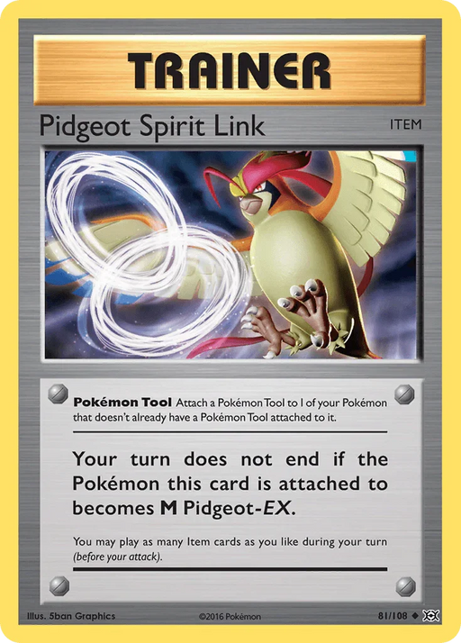 Pidgeot Spirit Link (81/108) [XY: Evolutions] - for just $0.10! 