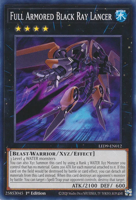 Full Armored Black Ray Lancer [LED9-EN012] Common - for just $0.10! 