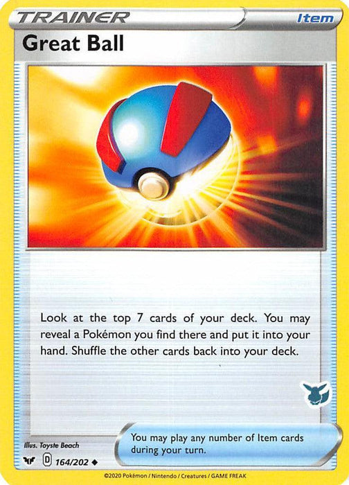 Great Ball (164/202) (Eevee Deck) [Battle Academy 2022] - for just $0.10! 