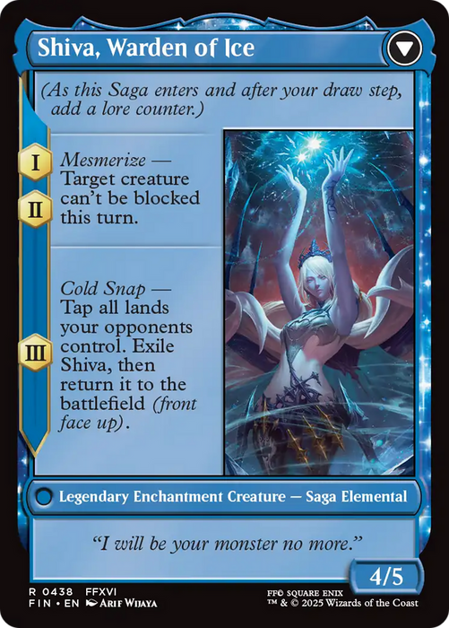 Jill, Shiva's Dominant (Extended Art) (FIN-438) - FINAL FANTASY: (enchantment, Extended Art) Foil - for just $3.96! 