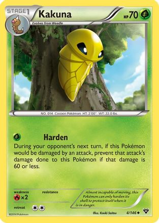 Kakuna 004/146 - XY Base Set Reverse Holofoil - for just $0.20! 