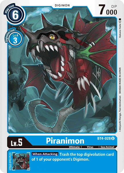 Piranimon [BT4-028] [Great Legend] - Just $0.09! Shop now at Retro Gaming of Denver