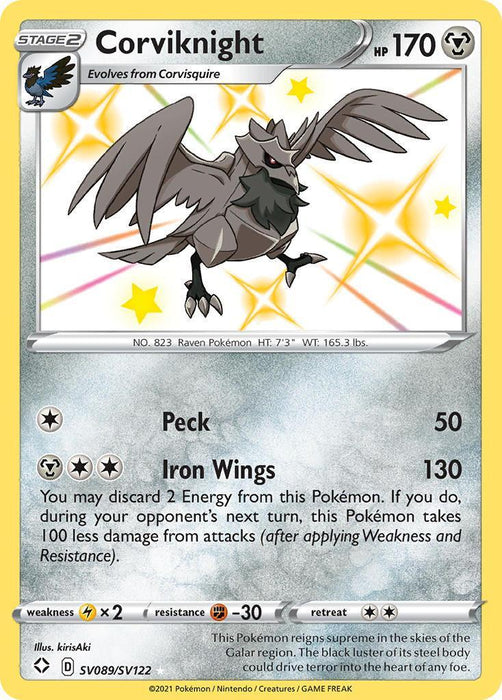 Corviknight (SV089/SV122) [Sword & Shield: Shining Fates] - for just $0.55! 