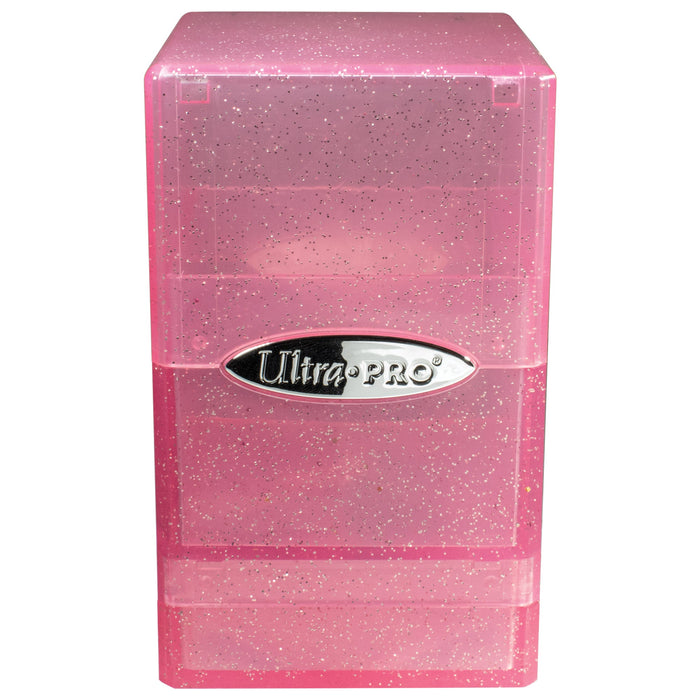 Ultra PRO: Satin Tower - Glitter Pink - for just $0! 
