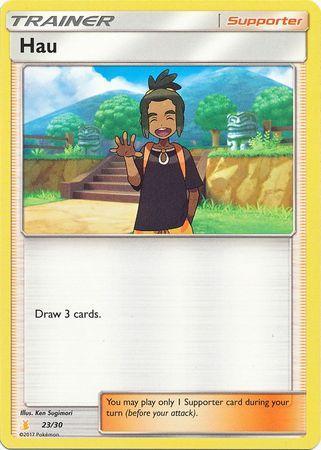 Hau (23/30) [Sun & Moon: Trainer Kit - Alolan Raichu] - for just $0.10! 