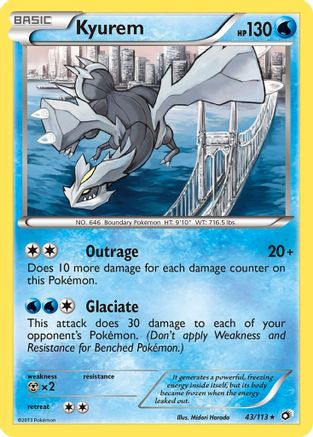 Kyurem 043/113 - Legendary Treasures Holofoil - for just $0.97! 