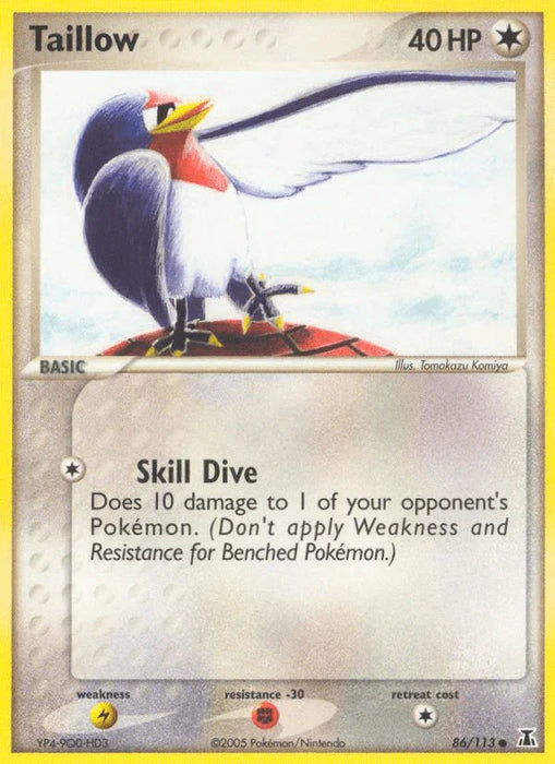 Taillow (86/113) [EX: Delta Species] - for just $0.25! 