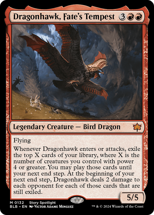 Dragonhawk, Fate's Tempest (BLB-132) - Bloomburrow - for just $1.63! 