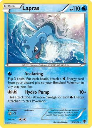 Lapras 035/146 - XY Base Set Holofoil - for just $1.32! 
