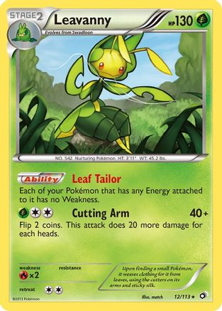 Leavanny 012/113 - Legendary Treasures Holofoil - for just $0.42! 