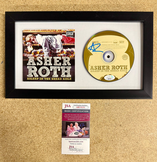 Asher Roth Signed “Asleep In The Bread Aisle” (2009) Framed CD With JSA COA - for just $130! 
