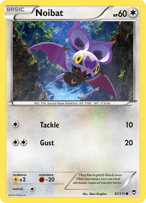 Noibat (87/111) [XY: Furious Fists] - for just $0.10! 