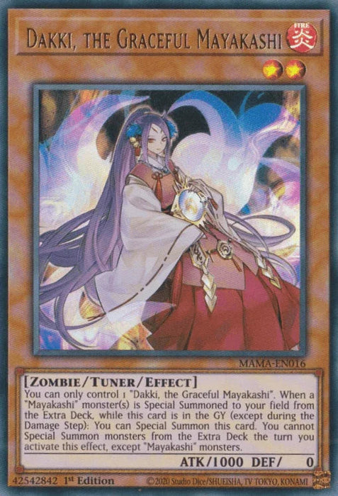 Dakki, the Graceful Mayakashi [MAMA-EN016] Ultra Rare - for just $0.10! 